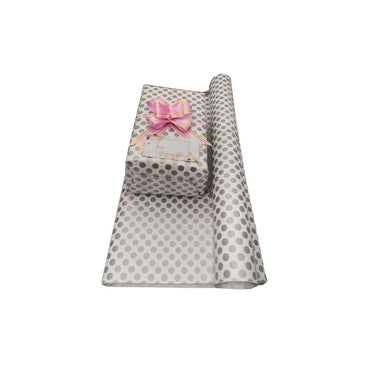 3A Featuretail Silver Polka Dot Gift Wrapping Paper