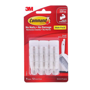 3M Command Pack 9 Hooks Small Wire Wall Hooks (9 Hooks)