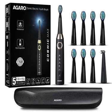 AGARO COSMIC MAX Sonic Electric tooth brush (Black)