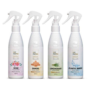 AIR ROMA Air Freshener Spray Combo of 4 (200ml each)