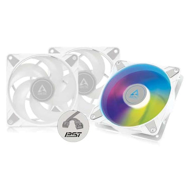 ARCTIC P12 PWM PST A RGB (3 Pack)  120 mm PWM case Fan (White)