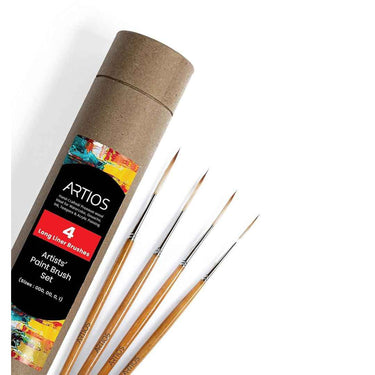 ARTIOS Fine Detailing Brush for Painting Set of 4