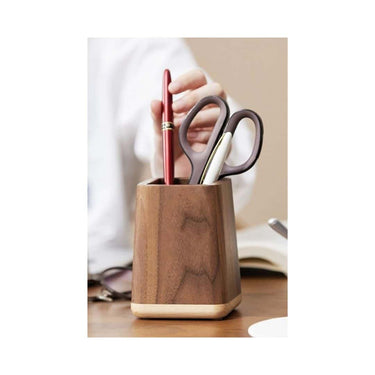 ARTIST INTERNATIONAL Wooden Pen Holder Brown