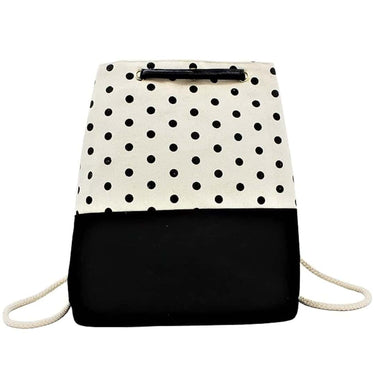 ASTIR COLLEEN Stylish Convertible Sling Backpack (Polka Dot) (Cream)