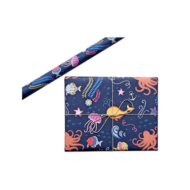 Aakar Pack of 5 Gift Wrapping Paper Sheet (Seashore)