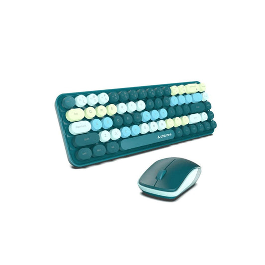 LXINDIA Keyboard and Mouse Combo Ambrane KeyPop( Green)