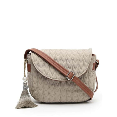 Anekaant Uno Chevron Quilted Polyester Sling Bag