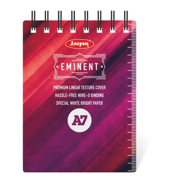 Anupam Eminent Notepad A7 70 GSM 80 Sheets (160 Pages)