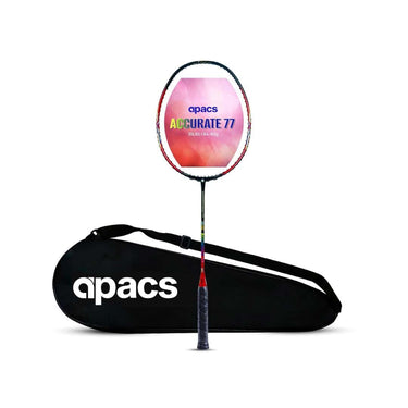 Apacs Accurate 77 Graphite Badminton Racket(Red Black)