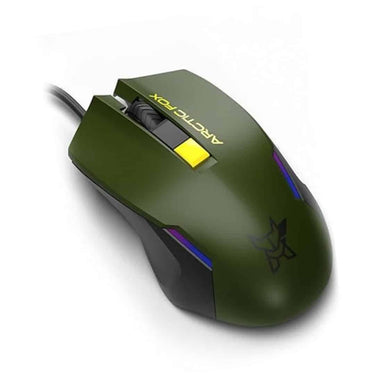 Arctic Fox Wired USB Gaming Mouse DPI Upto 3600 (Forest Olive)