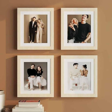 Art Street Set of 4 Individual Beige Wall Photo Frames 8x10 inches (Beige)