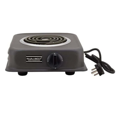 BAJAJ VACCO Radiant Electric Coil HOT Plate 1250 Watt PC (Black)