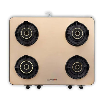 BLOWHOT Premium Design ISI Certified Sapphire Gold 4 Burner Slimmest Gas Stove