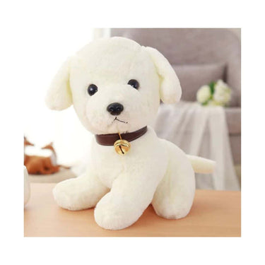 Babique Dog Sitting Plush Soft Toy White