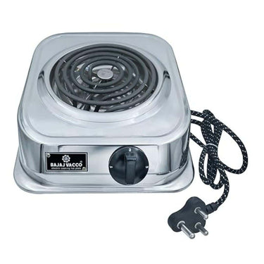 Bajaj Vacco Electric Coil Hot Plate 1250 Watt (Stainless Steel)