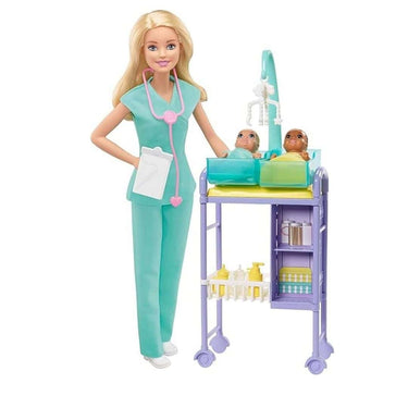 Barbie Baby Doctor Playset with Blonde Doll