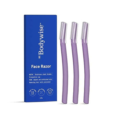 Be Bodywise Reusable Face Razor For Women Pack of 3