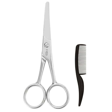 Beaute Secrets Grooming Scissor For Men and Women (Silver)