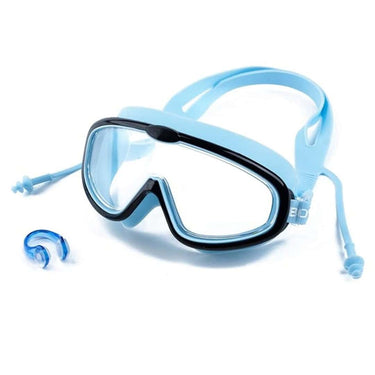 Boldfit Swimming Goggles for Kids with Free Ear Nose Plug  Blue Black