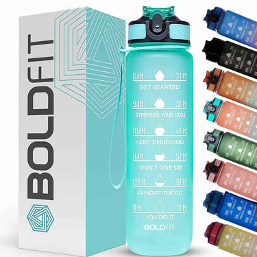 Boldfit Water Bottles 1 Litre Sipper Mint Green