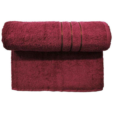 Bombay Dyeing Flora 400 GSM Cotton Bath Towel - Large, Maroon