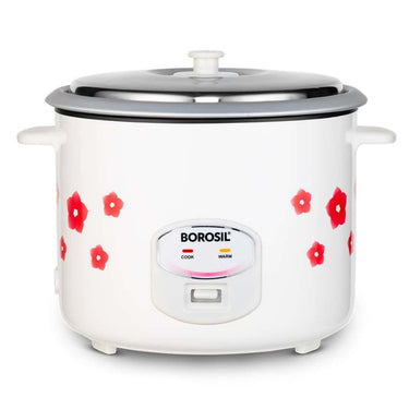 Borosil Pronto Dual 2.8 L Electric Rice Cooker with 2 Pot (white)