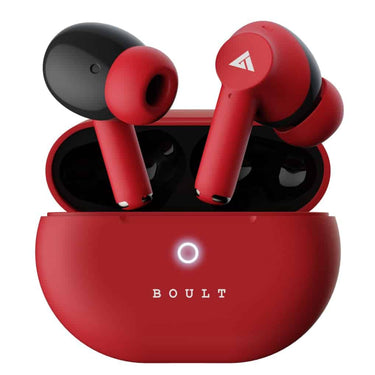 Boult Audio K40 Earbuds (Berry Red)