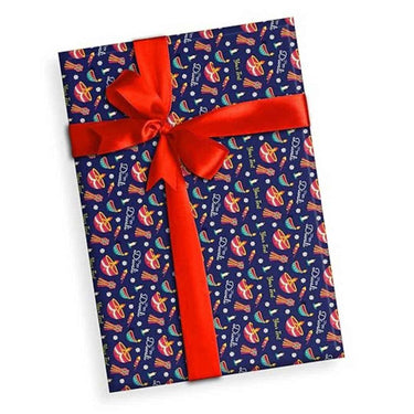 Brown Cloud Personalized Deepawali THEME Gift Wrapping Paper