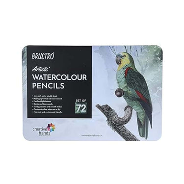 Brustro Artists Watercolour Pencil Set of 72 tin Box