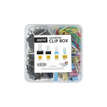 Brustro Clip Box Set of 56 Binder Clips