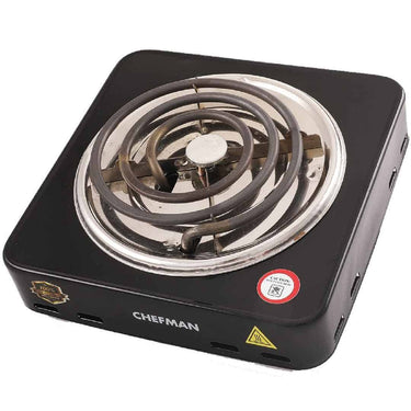 CHEFMAN Hot Plate Cooktop Grill 1200W BLACK