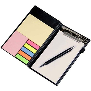 COI Note Pad Memo Book with Sticky Notes and Clip Holder with Pen