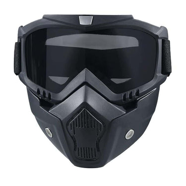 CROSSBODY Motorcycle Helmet Goggles With Removable Face Mask