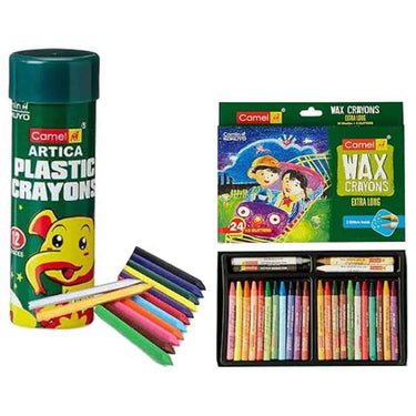 Camel Plastic Crayons 12 Shades Kokuyo Extra Long Wax Crayons Gold Silver Pack Of 24 Shades