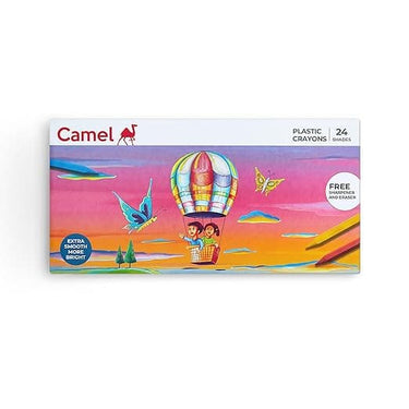 Camel Plastic Crayons 24 Shades