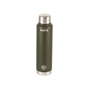 Cello Duro Top Green Thermo steel Insulated Flask