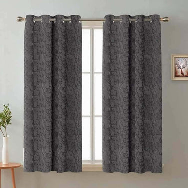 Cloth Fusion Curtains (Window 5 FEET 248 Grey)