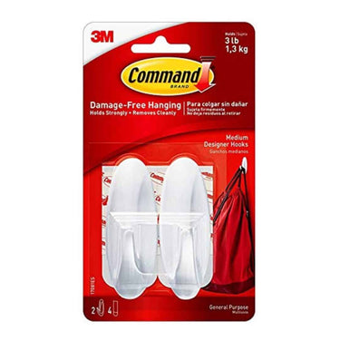 Command Medium Designer Hooks (Pack of 3)