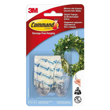 Command Plastic Medium Hooks (2 Hook)