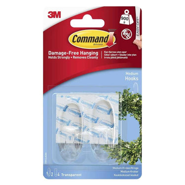 Command Plastic Medium Self Adhesive Damage free Wall hanging Hooks