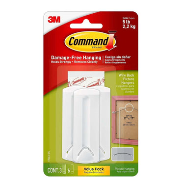 Command Wire Back Picture Hanger Hook (Pack of 3)