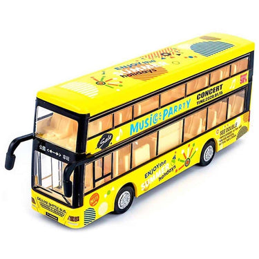 DARVICE Long Double Decker Bus Yellow