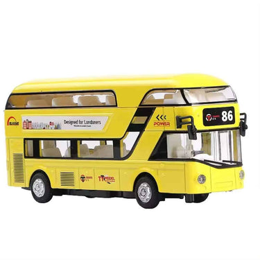 DEOXY Diecast Double Decker London Bus Yellow