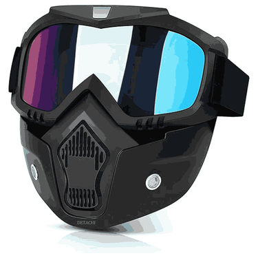 DETACHI Motorcycle Goggle mask With Adjustable Elastic Strap