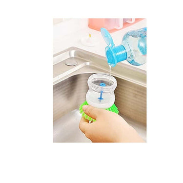 DISHA Fashion Cleaning Brush with Soap Dispenser