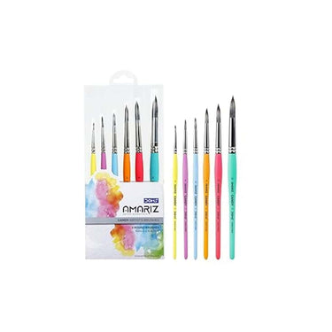 DOMS AMARIZ Candy Brush Round Set of 6