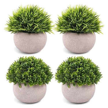 Dekorly 4 Packs Artificial Potted Plants