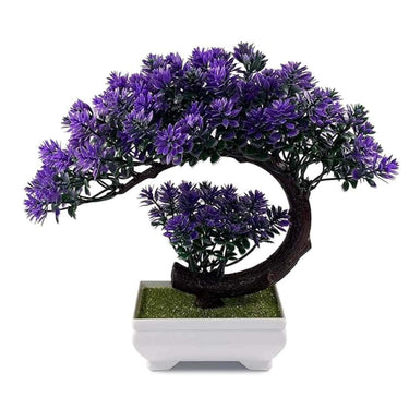 Dekorly Small Artificial Bonsai Tree Fake Plant Potted