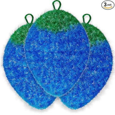 Dish Scrubbie Blueberry (3 Pc) Scrubber for All Purpose