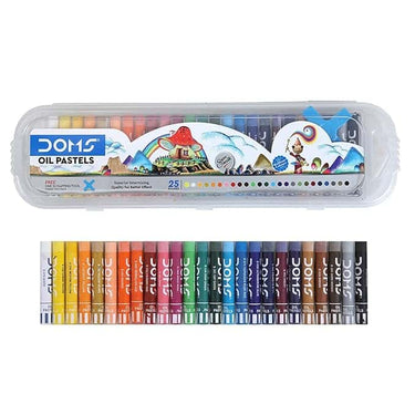 Doms 25 Shades Oil Pastel with Case PACK OF 3